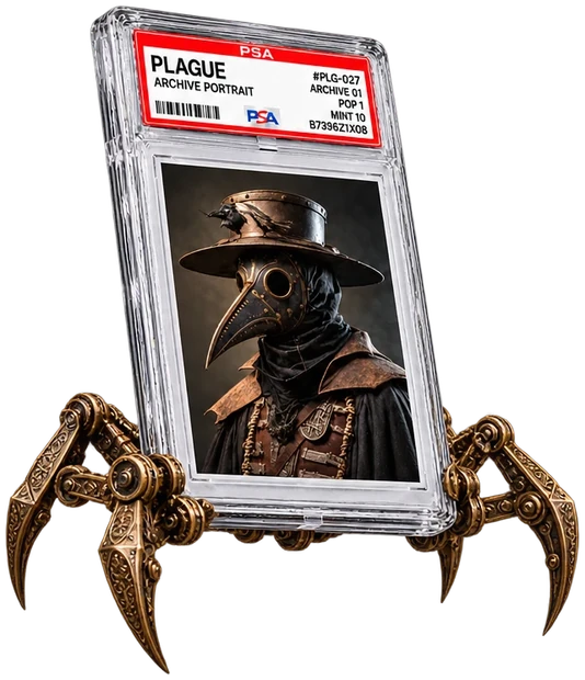 The plague slab walking on four brass claws